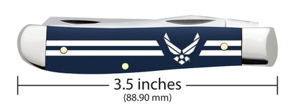 Case Knives U.S. Air Force™ Embellished Smooth Navy Blue Synthetic Mini Trapper