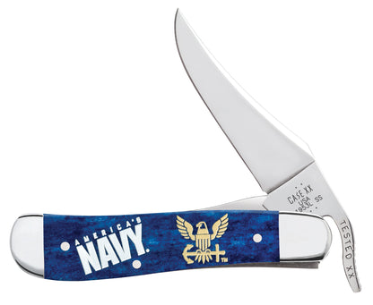 Case Knives US Navy® Smooth Navy Blue Bone RussLock®
