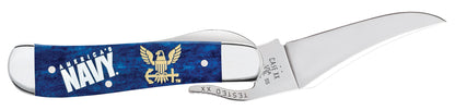 Case Knives US Navy® Smooth Navy Blue Bone RussLock®
