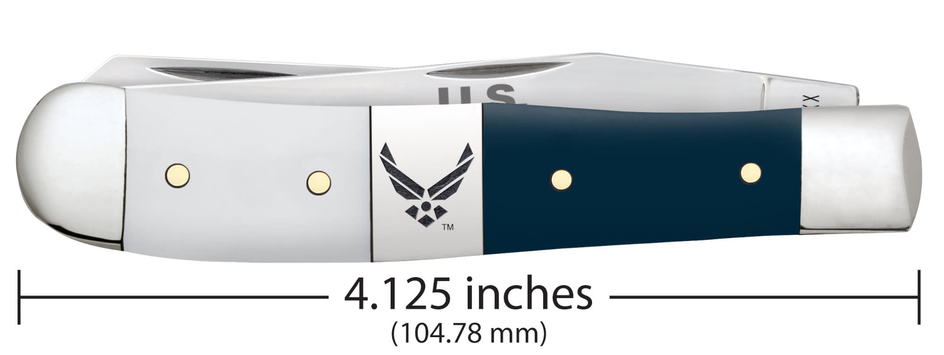Case Knives U.S. Air Force™ Smooth White/Blue Synthetic Trapper Gift Set