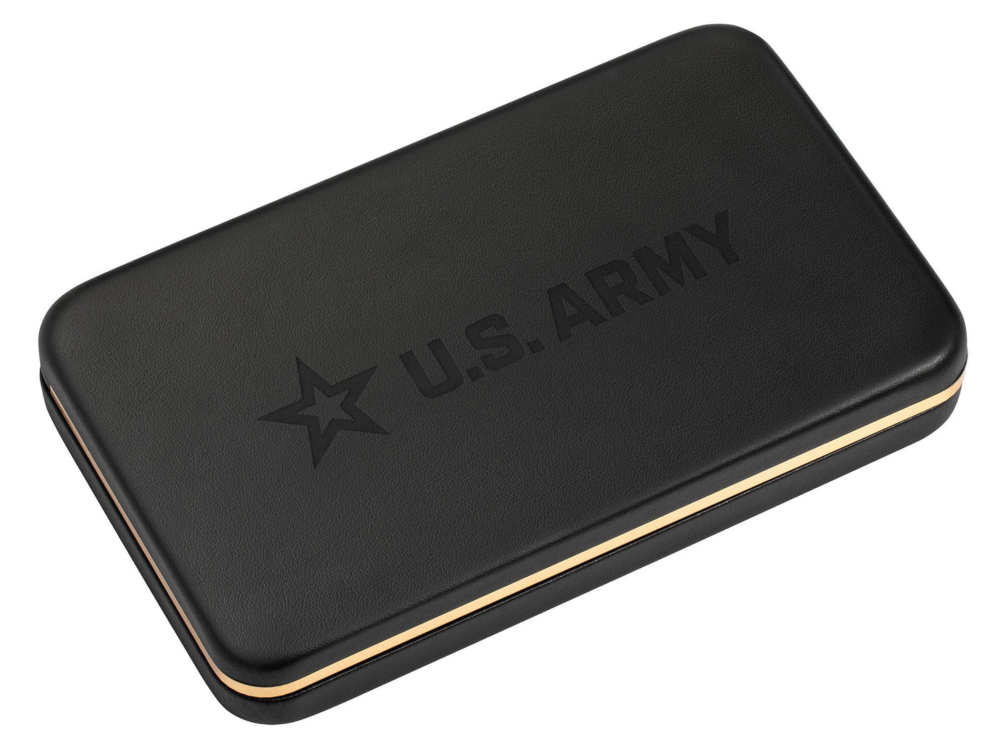 Case Knives U.S. Army Smooth Black/White Synthetic Trapper Gift Set