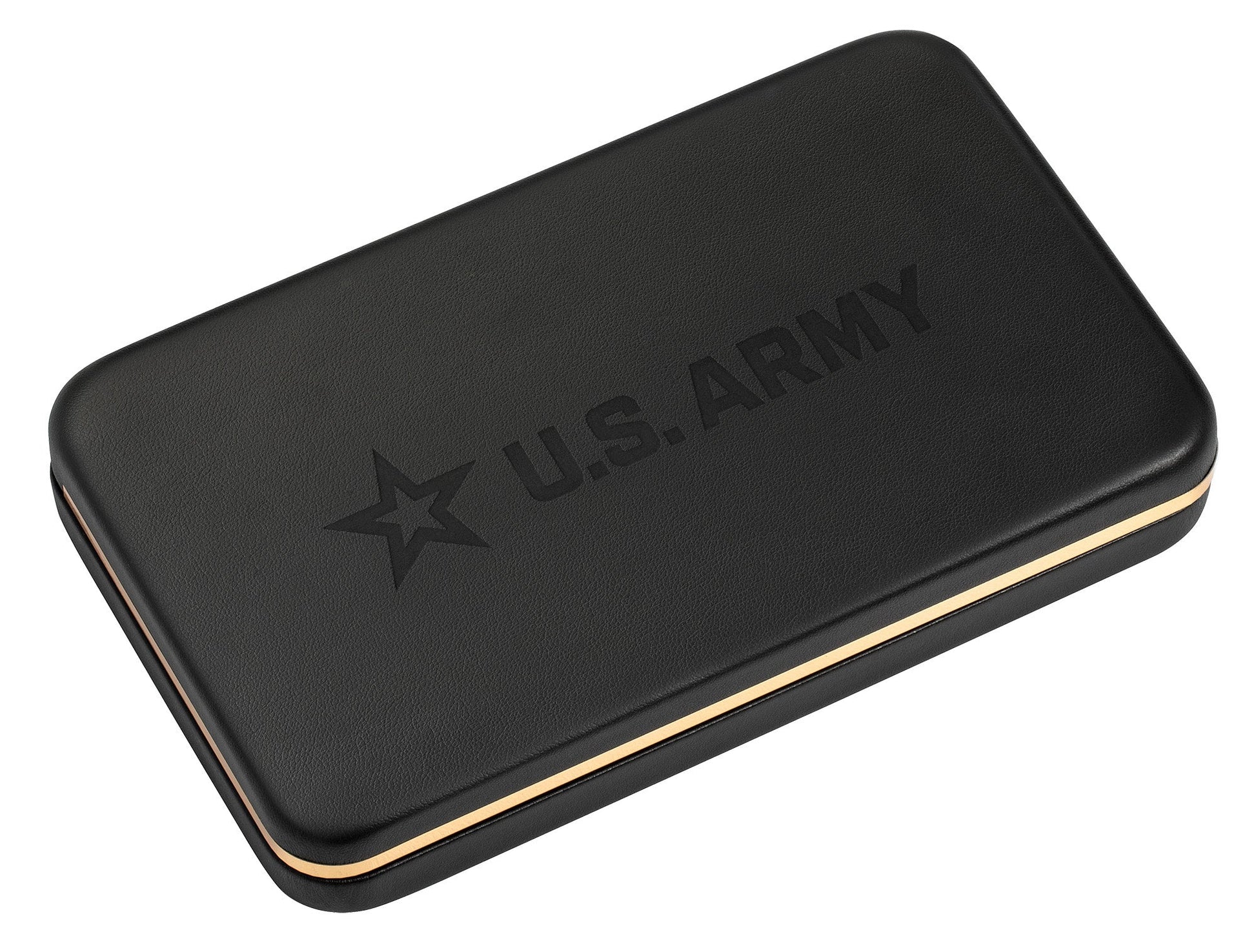 Case Knives U.S. Army Smooth Black/White Synthetic Trapper Gift Set