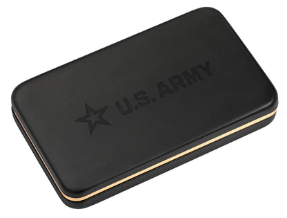 Case Knives U.S. Army Smooth Black/White Synthetic Trapper Gift Set