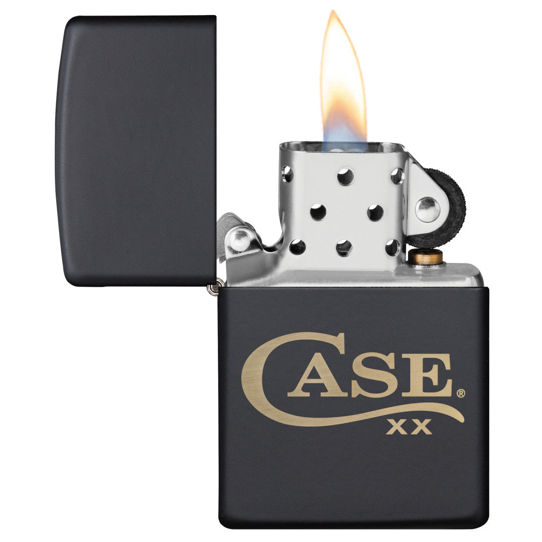 Case Knives Zippo® Case Logo Black Matte Lighter