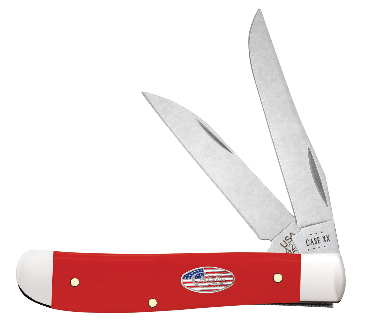 Case Knives American Workman Smooth Red Synthetic CS Mini Trapper