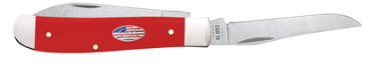 Case Knives American Workman Smooth Red Synthetic CS Mini Trapper
