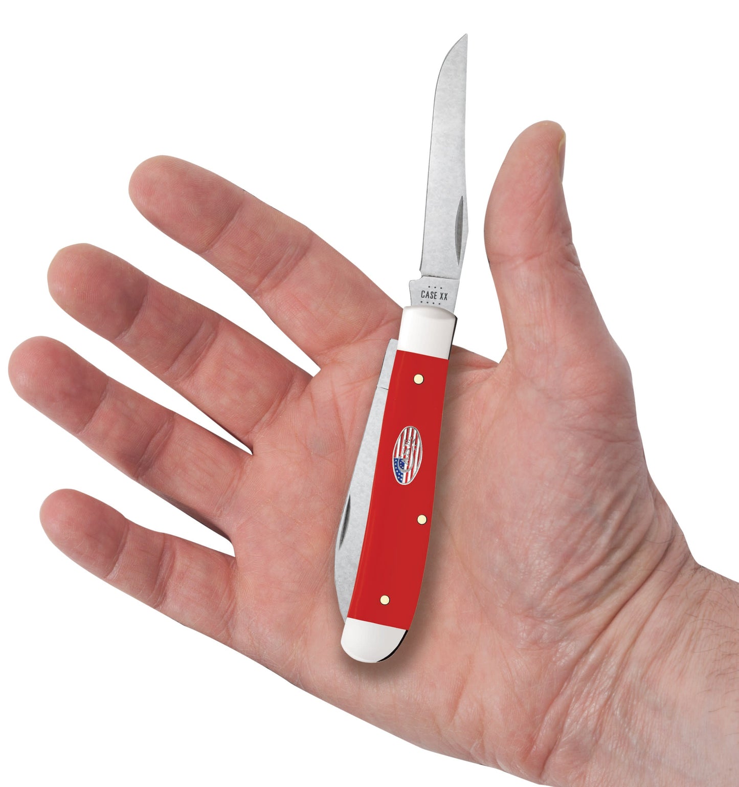 Case Knives American Workman Smooth Red Synthetic CS Mini Trapper
