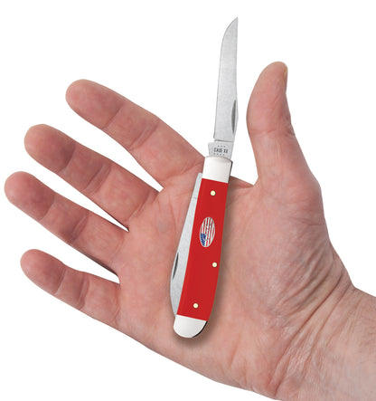 Case Knives American Workman Smooth Red Synthetic CS Mini Trapper