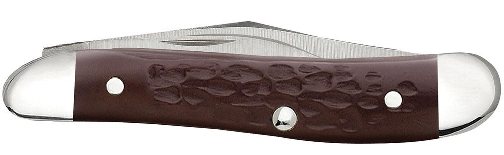 Case Knives Brown Synthetic Peanut Knife