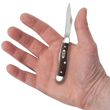 Case Knives Brown Synthetic Peanut Knife