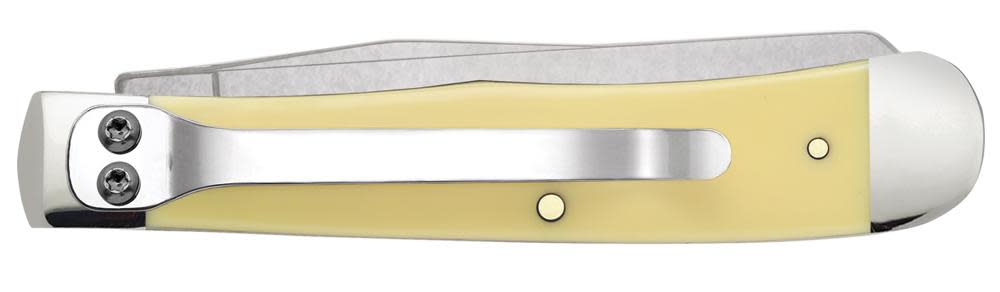 Case Knives Yellow Synthetic Trapper Knife w/ Clip