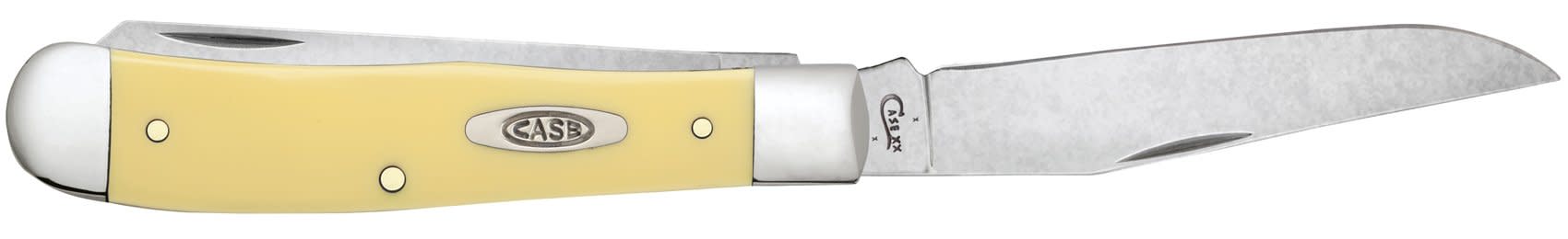 Case Knives Yellow Synthetic Trapper Knife w/ Clip
