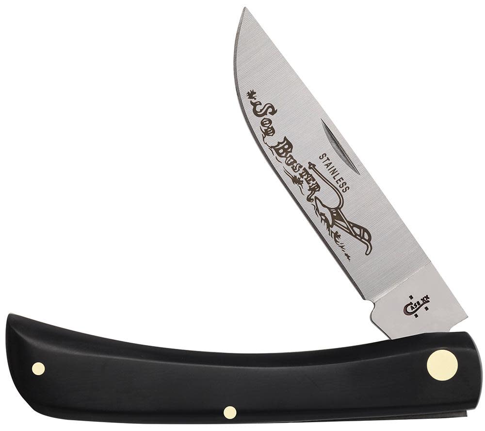 Case Knives Jet-Black Synthetic Sod Buster® Knife