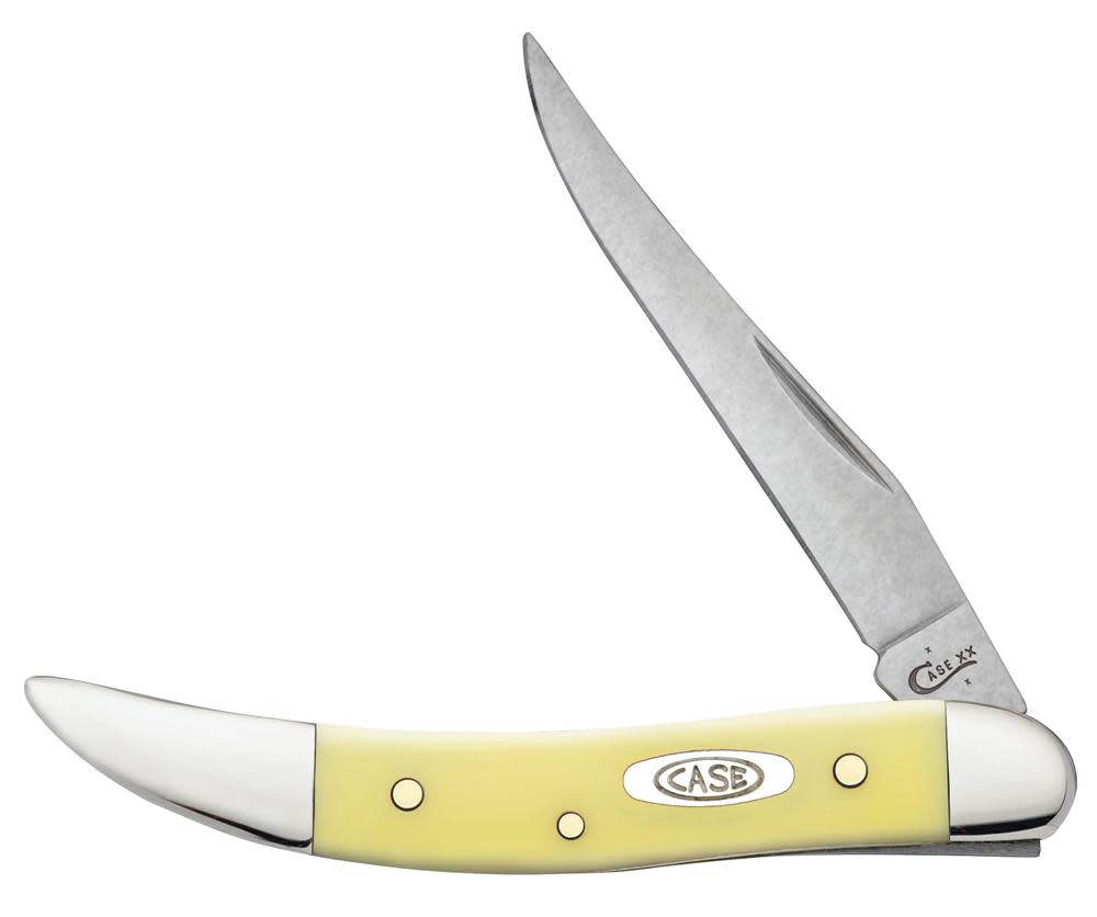 Case Knives Yellow Synthetic CS Small Texas Toothpick Knife