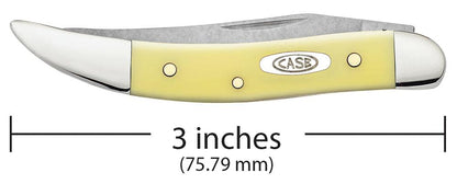 Case Knives Yellow Synthetic CS Small Texas Toothpick Knife