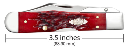 Case Knives Peach Seed Jigged Dark Red Bone CS Cheetah® Cub
