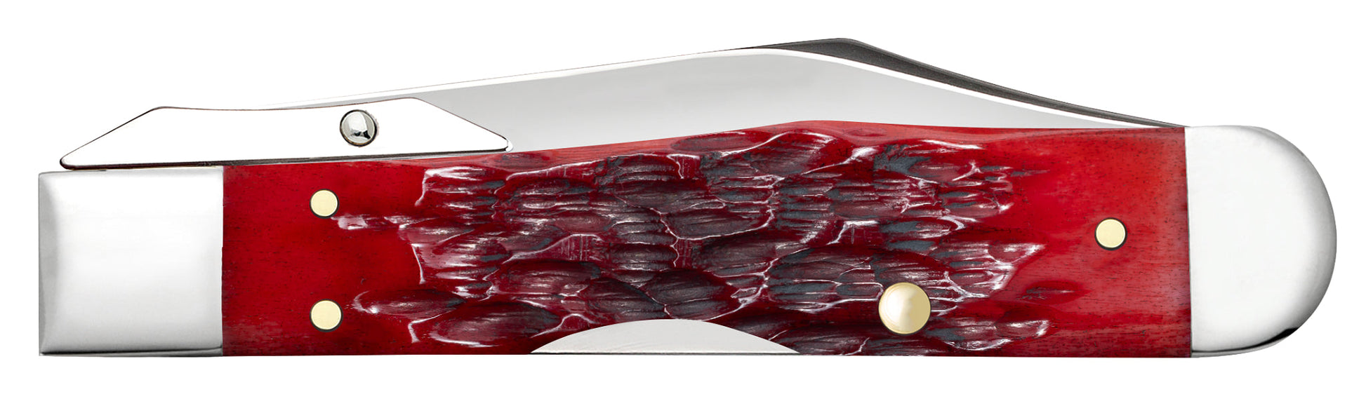 Case Knives Peach Seed Jigged Dark Red Bone CS Cheetah® Cub