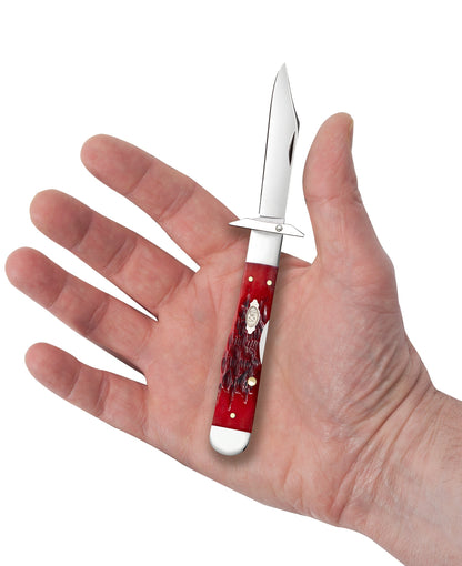 Case Knives Peach Seed Jigged Dark Red Bone CS Cheetah® Cub