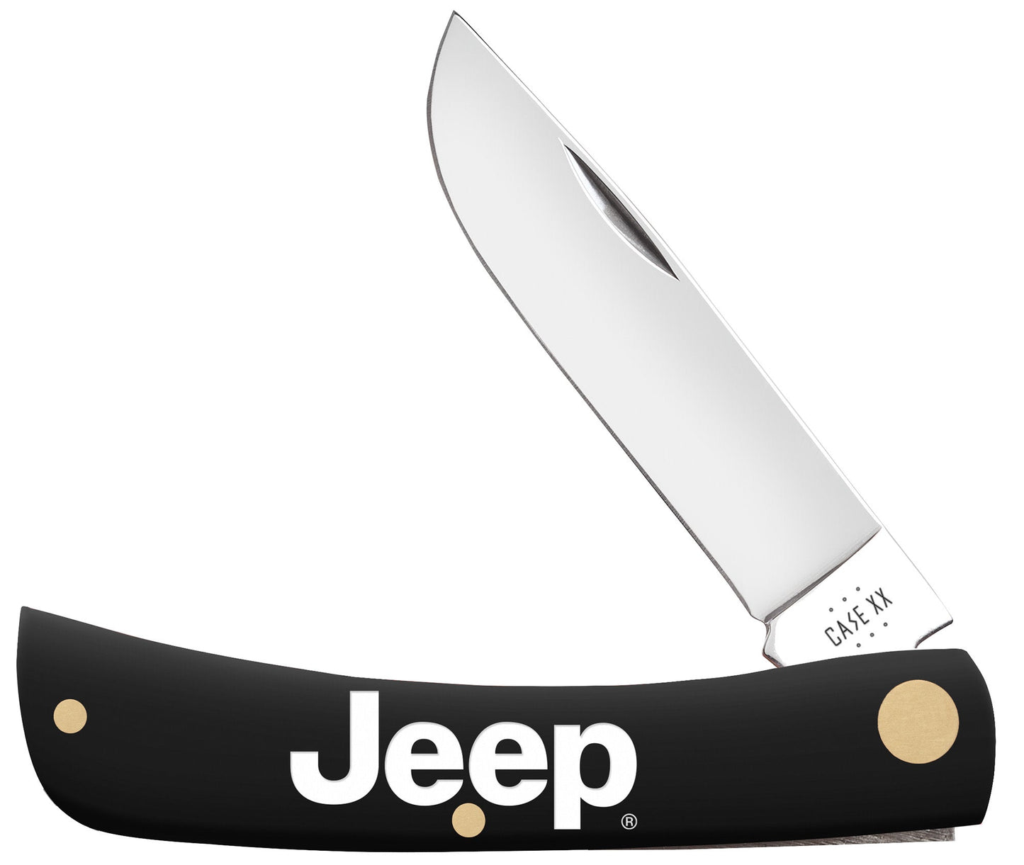 Case Knives Jeep® Embellished Smooth Black Synthetic Sod Buster® Jr