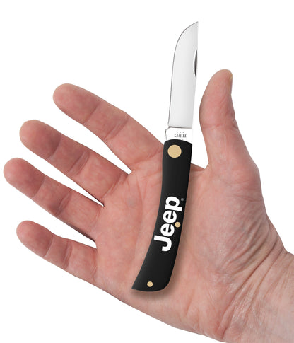 Case Knives Jeep® Embellished Smooth Black Synthetic Sod Buster® Jr