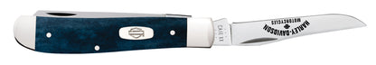 Case Knives Harley-Davidson® Smooth Mediterranean Blue Bone Mini Trapper