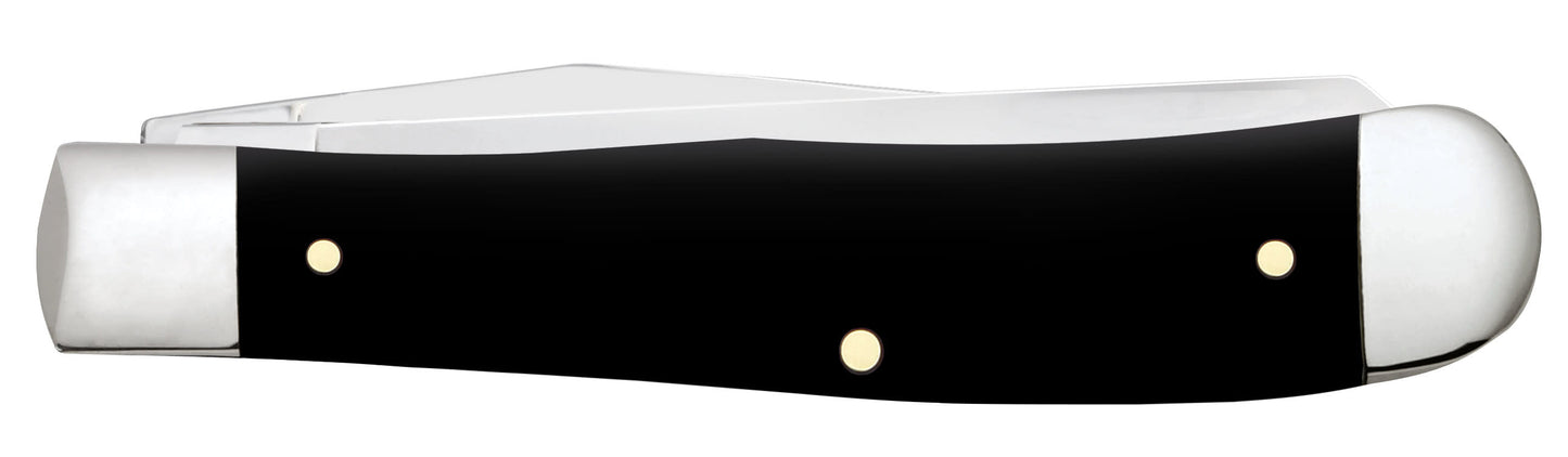 Case Knives Dont Tread on Me® Embellished Smooth Black Synthetic Trapper Knife