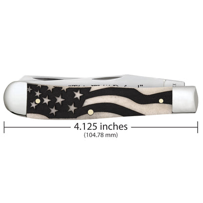 Case Knives U.S. Army Embellished Smooth Natural Bone Trapper