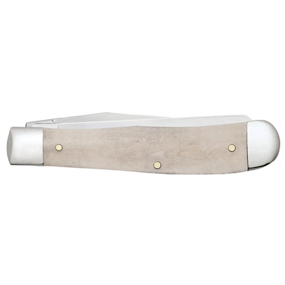 Case Knives U.S. Army Embellished Smooth Natural Bone Trapper