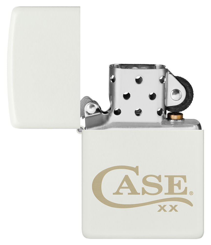 Case Knives Zippo® Case Logo White Matte Lighter