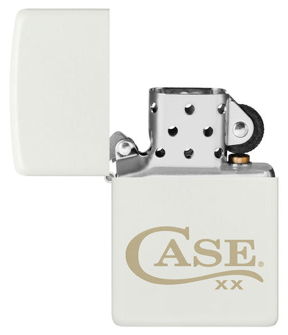Case Knives Zippo® Case Logo White Matte Lighter