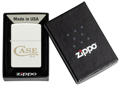 Case Knives Zippo® Case Logo White Matte Lighter