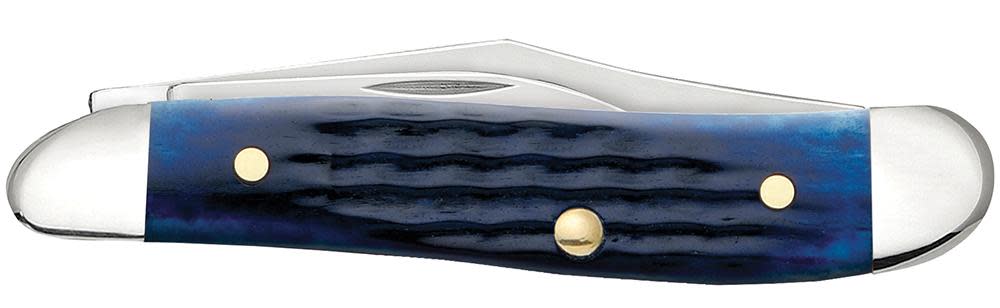 Case Knives Rogers Corn Cob Jig Blue Bone Peanut Knife