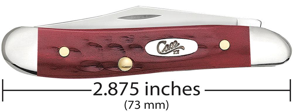 Case Knives Pocket Worn® Corn Cob Jig Old Red Bone Peanut Knife