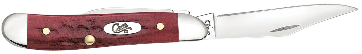Case Knives Pocket Worn® Corn Cob Jig Old Red Bone Peanut Knife