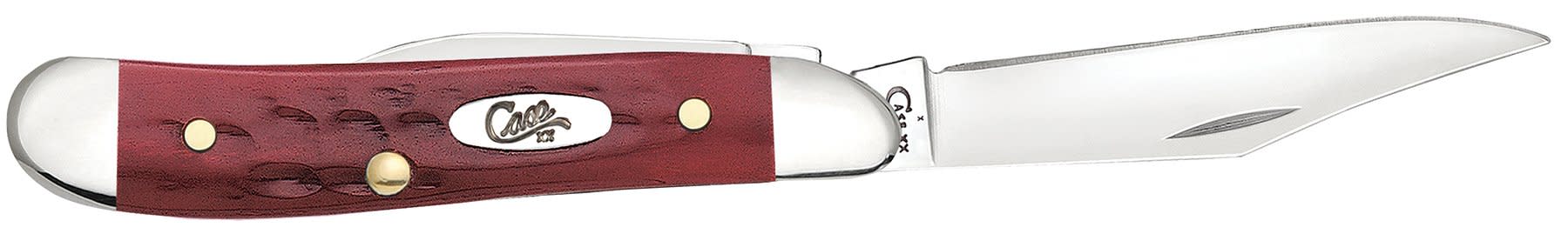 Case Knives Pocket Worn® Corn Cob Jig Old Red Bone Peanut Knife