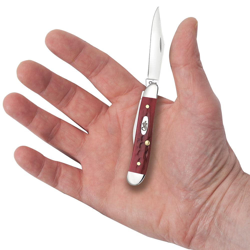 Case Knives Pocket Worn® Corn Cob Jig Old Red Bone Peanut Knife