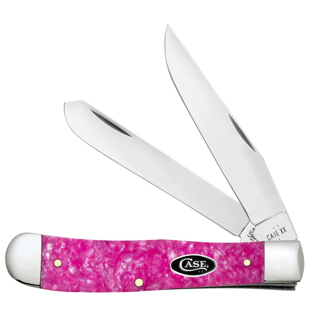 Case Knives Smooth Pink Crackle Kirinite® Trapper