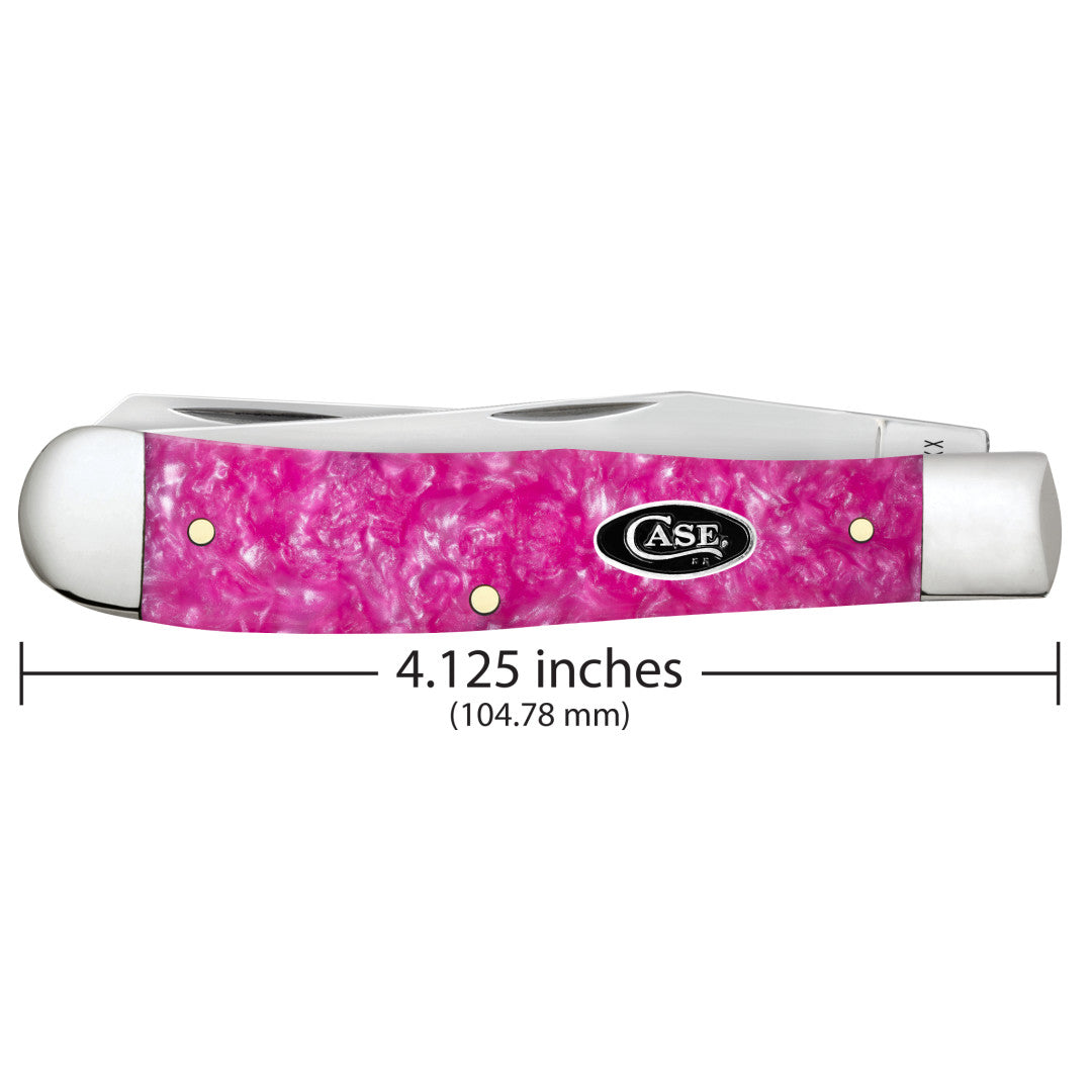 Case Knives Smooth Pink Crackle Kirinite® Trapper