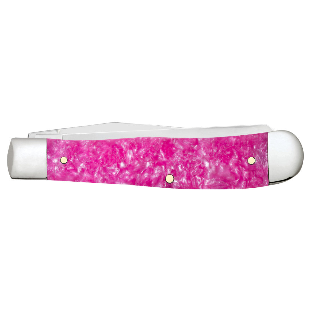 Case Knives Smooth Pink Crackle Kirinite® Trapper