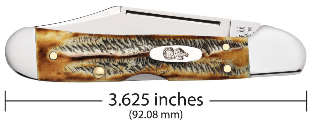 Case Knives Jigged Case 6.5 BoneStag® Mini CopperLock® Knife
