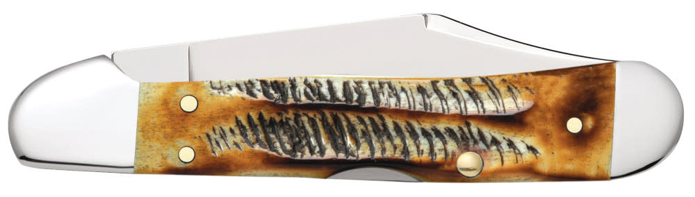 Case Knives Jigged Case 6.5 BoneStag® Mini CopperLock® Knife