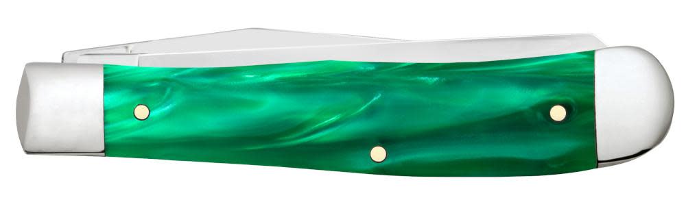 Case Knives John Deere Smooth Green Pearl Kirinite® Trapper Knife