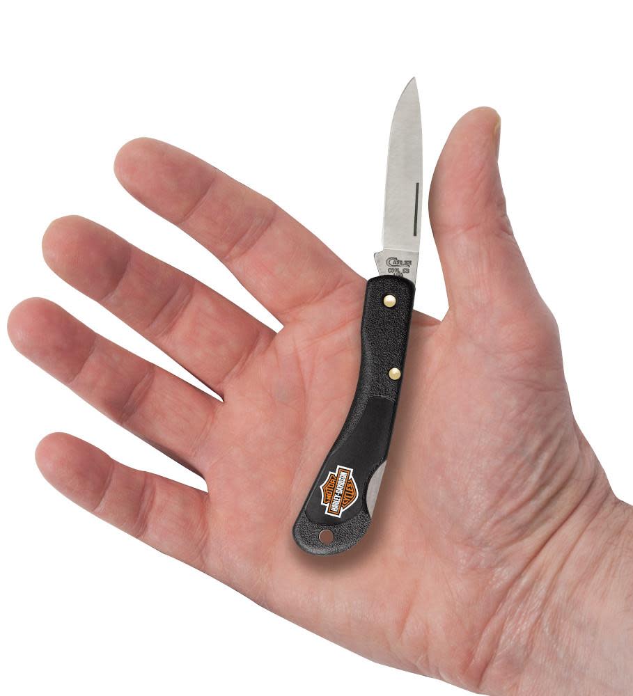 Case Knives Harley-Davidson® Black Synthetic Mini Blackhorn® Knife