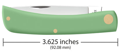 Case Knives Smooth Mint Green Synthetic Sod Buster® Jr