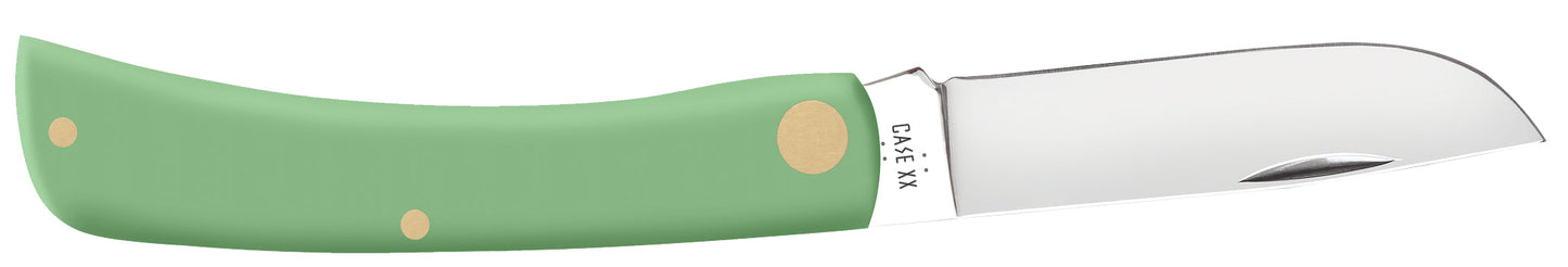 Case Knives Smooth Mint Green Synthetic Sod Buster® Jr