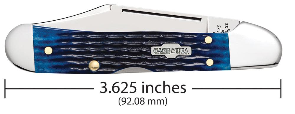 Case Knives Rogers Corn Cob Jig Blue Bone Mini CopperLock® Knife