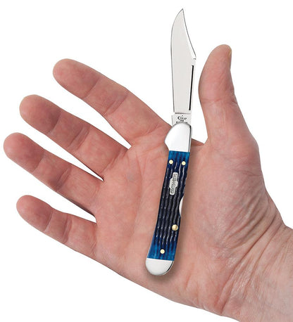 Case Knives Rogers Corn Cob Jig Blue Bone Mini CopperLock® Knife
