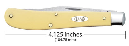 Case Knives Yellow Synthetic Slimline Trapper Knife
