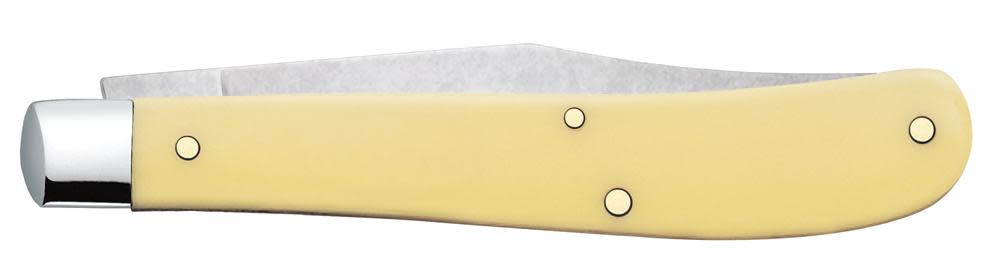 Case Knives Yellow Synthetic Slimline Trapper Knife