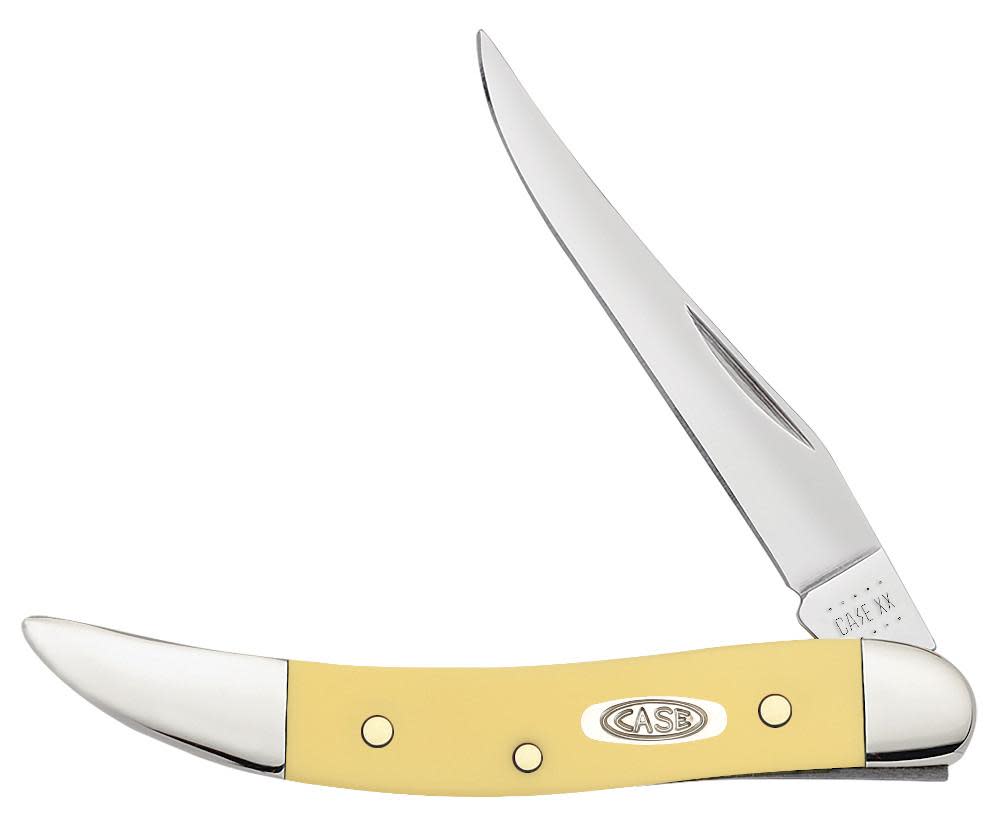 Case Knives Yellow Synthetic Smooth Small Texas Toothpick